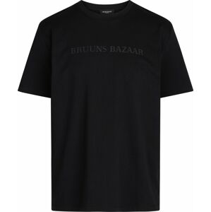 Tričko 'Gus' Bruuns Bazaar šedá / černá