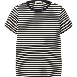Tričko Tom Tailor Denim námořnická modř / bílá