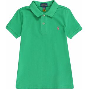 Tričko Polo Ralph Lauren trávově zelená / růžová
