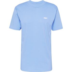 Tričko 'Bold 2' Obey fialkově modrá / bílá