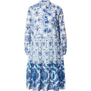 Košilové šaty 'Mila' 0039 italy modrá / světlemodrá / bílá