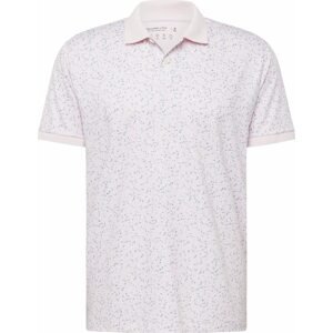 Tričko Abercrombie & Fitch námořnická modř / pastelově růžová / bílá