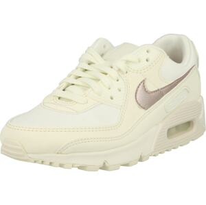 Tenisky 'AIR MAX 90' Nike Sportswear béžová / růžově zlatá / bílá