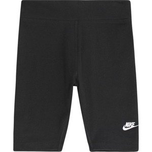 Legíny Nike Sportswear černá / bílá