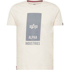 Tričko alpha industries chladná modrá / bílá