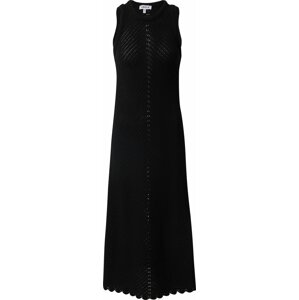 Úpletové šaty 'Leila' EDITED černá