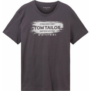 Tričko Tom Tailor černá / bílá