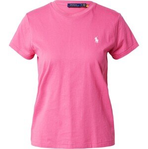 Tričko Polo Ralph Lauren pink / bílá