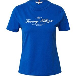 Tričko Tommy Hilfiger modrá / bílá