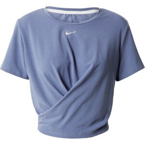 Funkční tričko Nike chladná modrá / stříbrná