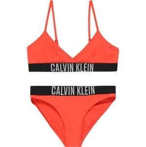 Bikiny 'Intense Power' Calvin Klein Swimwear tmavě oranžová / černá / bílá