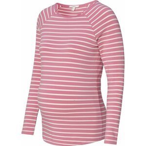 Tričko Esprit Maternity pink / bílá