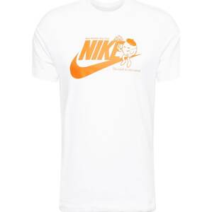 Tričko Nike Sportswear oranžová / tmavě oranžová / bílá