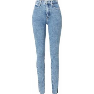 Džíny Calvin Klein Jeans modrá džínovina / černá / bílá