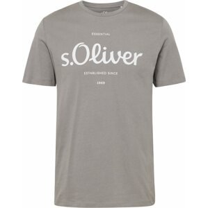 Tričko s.Oliver šedá / bílá