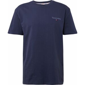 Tričko Tommy Jeans námořnická modř / červená / offwhite