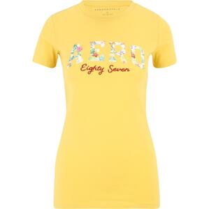 Tričko 'JUN AERO' AÉROPOSTALE žlutá / fialová / vínově červená / bílá