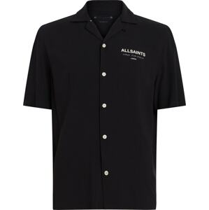 Košile 'UNDERGROUND' AllSaints černá / bílá