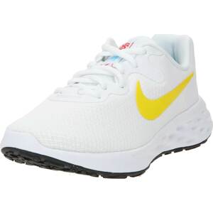 Běžecká obuv Nike světlemodrá / žlutá / červená / bílá
