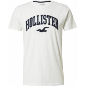 Tričko Hollister námořnická modř / černá / bílá