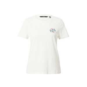 Tričko Vero Moda karamelová / petrolejová / růžová / bílá