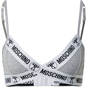 Horní díl plavek 'Reggiseno' Moschino Underwear šedý melír / černá / bílá