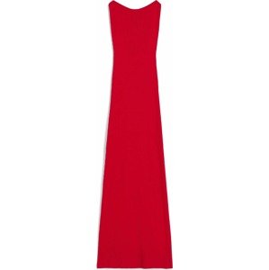 Úpletové šaty Bershka červená