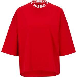 Tričko 'Dinaya' HUGO červená / bílá