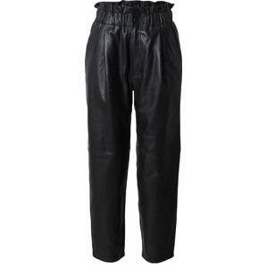 Kalhoty se sklady v pase Copenhagen Muse černá