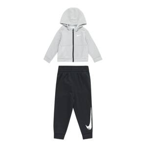 Joggingová souprava Nike Sportswear šedá / černá / bílá