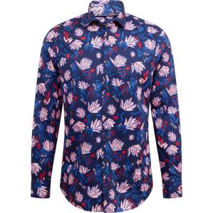 Košile Tommy Hilfiger Tailored námořnická modř / královská modrá / pink