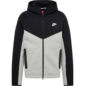 Mikina Nike Sportswear tmavě šedá / černá / bílá