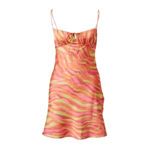 Trendyol Letní šaty limone / oranžová / růžová