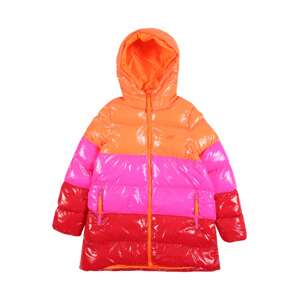 4F Outdoorová bunda oranžová / pink / jasně červená