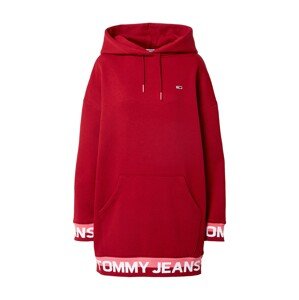 Tommy Jeans Šaty  růžová / červená / bílá