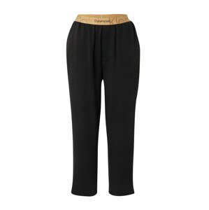 Calvin Klein Underwear Pyžamové kalhoty zlatá / černá