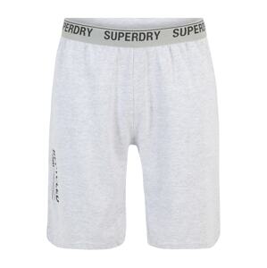 Superdry Pyžamové kalhoty  šedá / černá
