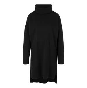 Trendyol Úpletové šaty  černá