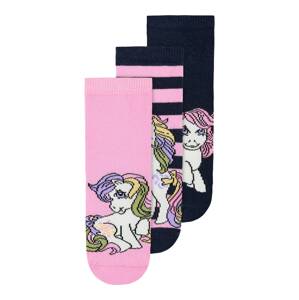 NAME IT Ponožky námořnická modř / mix barev / pink