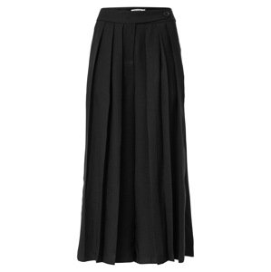 NAF NAF Kalhoty se sklady v pase 'ELAINE' černá