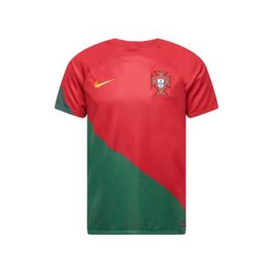 NIKE Funkční tričko 'Portugal 2022 Heim'  trávově zelená / jasně oranžová / červená / bílá