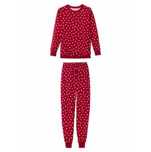 CALIDA Pyžamo  červená / bílá