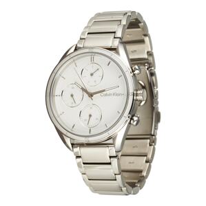Calvin Klein Analogové hodinky  stříbrná / bílá