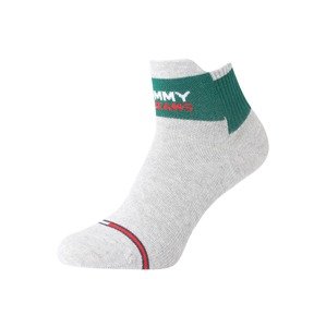 Tommy Hilfiger Underwear Ponožky  šedý melír / zelená / červená / bílá