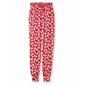 CALIDA Pyžamové kalhoty  červená / černá / bílá