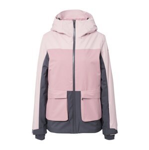4F Outdoorová bunda tmavě šedá / růžová / světle růžová