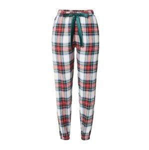 Hunkemöller Pyžamové kalhoty  modrá / tmavě zelená / červená / bílá