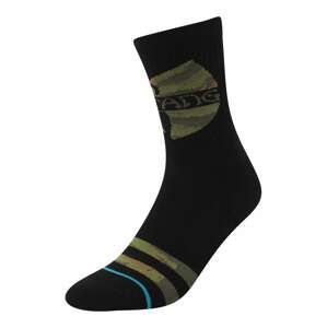 Stance Sportovní ponožky 'CLAN IN DA FRONT'  khaki / olivová / černá
