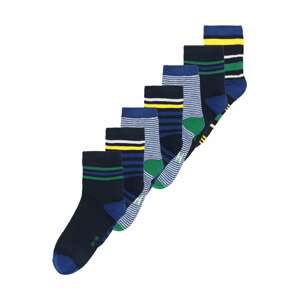 OVS Ponožky  modrá / zelená / černá / bílá