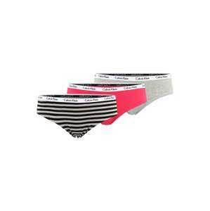 Calvin Klein Underwear Plus Kalhotky šedý melír / pink / černá / bílá